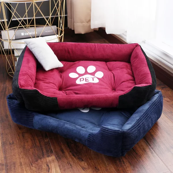 Dog bed bone shape