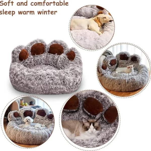 Dog bed bear paw