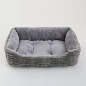 Dog bed square plush